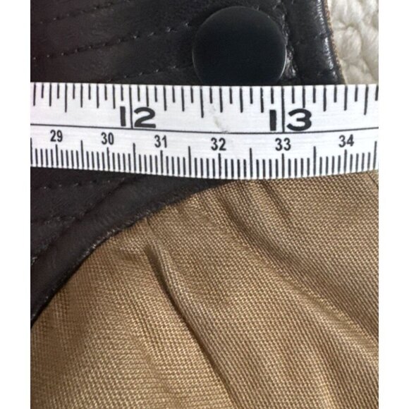 Sea Plus C+ impress skirt, golden brown, small,vegan leather, lined, fairy core - Picture 10 of 16